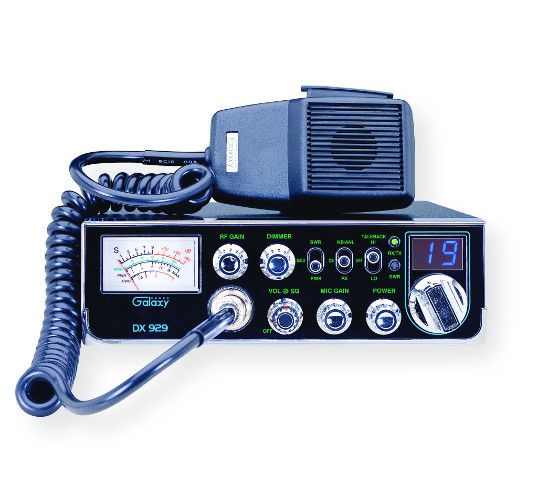 Galaxy Model DX929 40 Channel CB Radio with Talk Back, Large S/RF/Mod/SWR Meter, Built-In SWR Circuit, PA, DIM, Mic and RF Gain; UPC 656955109291 (GALAXY DX929 40 CHANNEL CB RADIO TALK BACK DX929 GALAXY-DX929 GALAXY DX929 GALAXYDX929)