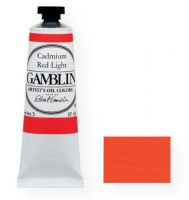 Gamblin 1125 Artists' Grade Oil Color 37ml Cadmium Orange Deep; Alkyd oil colors with luscious working properties; No adulterants are used so each color retains the unique characteristics of the pigments, including tinting strength, transparency, and texture; UPC 729911111253 (GAMBLIN1125 GAMBLIN-1125 PAINTING) 