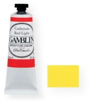 Gamblin 1170 Artists' Grade Oil Color 37ml Cadmium Yellow Light; Alkyd oil colors with luscious working properties; No adulterants are used so each color retains the unique characteristics of the pigments, including tinting strength, transparency, and texture; FastMatte colors give painters a palette of oil colors that dry to a beautiful matte surface in 18 hours; UPC 729911111703 (GAMBLIN1170 GAMBLIN-1170 PAINTING) 