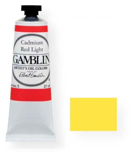 Gamblin 1170 Artists' Grade Oil Color 37ml Cadmium Yellow Light; Alkyd oil colors with luscious working properties; No adulterants are used so each color retains the unique characteristics of the pigments, including tinting strength, transparency, and texture; FastMatte colors give painters a palette of oil colors that dry to a beautiful matte surface in 18 hours; UPC 729911111703 (GAMBLIN1170 GAMBLIN-1170 PAINTING)