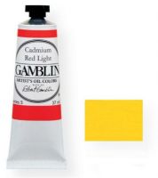 Gamblin 1180 Artists' Grad Oil Color 37ml Cadmium Yellow Medium; Alkyd oil colors with luscious working properties; No adulterants are used so each color retains the unique characteristics of the pigments, including tinting strength, transparency, and texture; FastMatte colors give painters a palette of oil colors that dry to a beautiful matte surface in 18 hours; UPC 729911111802 (GAMBLIN1180 GAMBLIN-1180 PAINTING) 