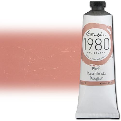 Gamblin 7040 Oil Color Paint, 1980, Blush, 37ml; Gamblin 1980 Oil Colors offer artists true color, real value, and a better student grade paint, all handcrafted here in America; These paints allow artists to use color and texture without hesitation or reservation; Blush; 37ml tube; Dimensions 4.00