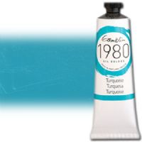 Gamblin 7685 Oil Color Paint, 1980, Turquoise, 37ml; Gamblin 1980 Oil Colors offer artists true color, real value, and a better student grade paint, all handcrafted here in America; These paints allow artists to use color and texture without hesitation or reservation; Turquoise; 37ml tube; Dimensions 4.00" x 1.00" x 1.00"; Weight 0.2 lbs; UPC 729911176856 (GAMBLIN7685 GAMBLIN 7685 ALVIN G7685 37ml TURQUOISE)  