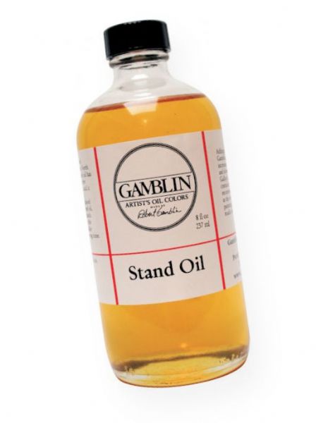 Gamblin G08008 Linseed Stand Oil 8oz; High viscosity and moderate dry; A heat-bodied, heavy oil that leaves an enamel-like finish; 8 oz; Shipping Weight 0.89 lb; Shipping Dimensions 2.25 x 2.25 x 5.5 in; UPC 729911080085 (GAMBLING08008 GAMBLIN-G08008 GAMBLIN/G08008 G08008 ARTWORK)