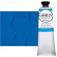 Gamblin G1210, Artists' Grade Oil Color 37ml Cerulean Blue Hue; Professional quality, alkyd oil colors with luscious working properties; No adulterants are used so each color retains the unique characteristics of the pigments, including tinting strength, transparency, and texture; Fast Matte colors give painters a palette of oil colors that dry to a matte surface in 18 hours; Dimensions 1.00" x 1.00" x 4.00"; Weight 0.13 lbs; UPC 729911112106 (GAMBLING1210 GAMBLIN-G1210 GAMBLIN-OIL-PAINT) 