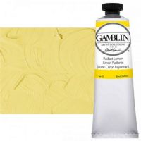 Gamblin G1850, Artists' Grade Oil Color 37ml Radiant Lemon; Professional quality, alkyd oil colors with luscious working properties; No adulterants are used so each color retains the unique characteristics of the pigments, including tinting strength, transparency, and texture; Fast Matte colors give painters a palette of oil colors that dry to a matte surface in 18 hours; Dimensions 1.00" x 1.00" x 4.00"; Weight 0.13 lbs; UPC 729911118504 (GAMBLING1850 GAMBLIN-G1850 GAMBLIN-OIL-PAINT) 