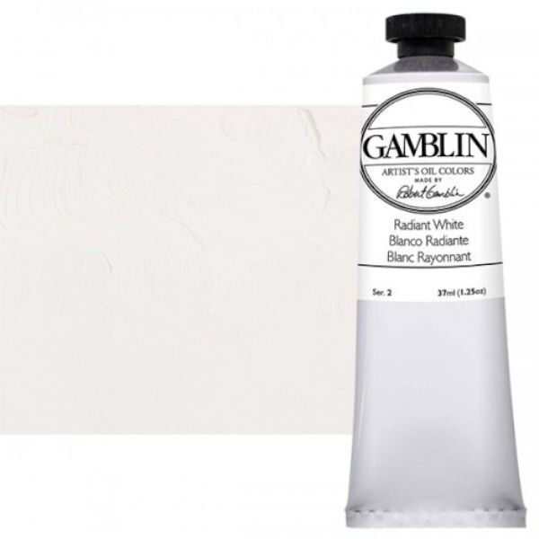 Gamblin G1890, Artists' Grade Oil Color 37ml Radiant White