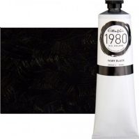 Gamblin G6360, 1980 Oil Color Paint Ivory Black 150ml; The Gamblin's 1980 oil colors paint are made with pure pigments, the finest refined linseed oil and real value; This line of student grade oil paint offers artists true colors and a smooth application; Instead of a homogenized texture or muddy color mixtures; Dimensions 6.5" x 1.5" x 1.5"; Weight 0.5 lbs; UPC 729911163603 (GAMBLING6360 GAMBLIN-G6360 GAMBLIN-1980 OIL-PAINT) 