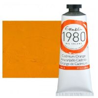 Gamblin G7120, 1980 Oil Color Paint Cadmium Orange 37ml; The Gamblin's 1980 oil colors paint are made with pure pigments, the finest refined linseed oil and real value; This line of student grade oil paint offers artists true colors and a smooth application; Instead of a homogenized texture or muddy color mixtures; Dimensions 4" x 1.00" x 1.00"; Weight 0.15 lbs; UPC 729911171202 (GAMBLING7120 GAMBLIN-G7120 GAMBLIN-1980 OIL-PAINT) 