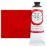 Gamblin G7150, 1980 Oil Color Paint Cadmium Red Medium 37ml; The Gamblin's 1980 oil colors paint are made with pure pigments, the finest refined linseed oil and real value; This line of student grade oil paint offers artists true colors and a smooth application; Instead of a homogenized texture or muddy color mixtures; Dimensions 4" x 1.00" x 1.00"; Weight 0.15 lbs; UPC 729911171509 (GAMBLING7150 GAMBLIN-G7150 GAMBLIN-1980 OIL-PAINT) 