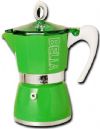 G.A.T. 10-4803 Bella Stovetop Maker, Tropics Green, 3 Cup, Aluminum; G.A.T. 3-Cup Aluminum Stove-top, Tropics Green; A new twist on a classic coffee maker, Totally re-designed for ease of use; Can be used on gas, electric or Induction stove tops; G.A.T. pots feature a teflon coated lower boiler, wide grip handles, and see-thru lids; UPC 725182408030 (GAT104803 G.A.T. 10-4803 EUROPEAN GIFT ESPRESSO STOVE-TOP MOKA) 