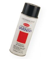 Grumbacher GB544 Retouch Varnish Spray 11oz; Excellent for protecting oil paintings until they are completely dry for a final varnish; Restores gloss; Shipping Weight 1.00 lb; Shipping Dimensions 2.75 x 2.75 x 7.88 in; UPC 014173356116 (GRUMBACHERGB544 GRUMBACHER-GB544 GB544 PAINTING) 