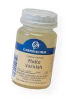 Grumbacher GB5702 Matte Varnish; Excellent matte protective varnish for oil paintings; Dries transparent; Provides a uniformly matte surface especially suited for pale works; Formulated from Damar varnish and beeswax; 74ml/2.5 oz; Shipping Weight 0.35 lb; Shipping Dimensions 1.88 x 1.88 x 3.38 in; UPC 014173356390 (GRUMBACHERGB5702 GRUMBACHER-GB5702 GRUMBACHER/GB5702 ARTWORK) 