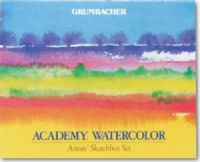 Grumbacher GBA2012SET Academy, Watercolor Paint 12-Color Set; Only finely ground pigments are used in making this smooth, rich paint; Strokes and washes are vibrant and luminescent, either straight from the tube or mixed with white; Dimensions 10" x 1" x 8"; Weight 1 lbs; UPC 014173355003 (GRUMBACHERGBA2012SET GBA 2012SET GBA2012 SET GBA-2012SET GBE2012-SET) 
