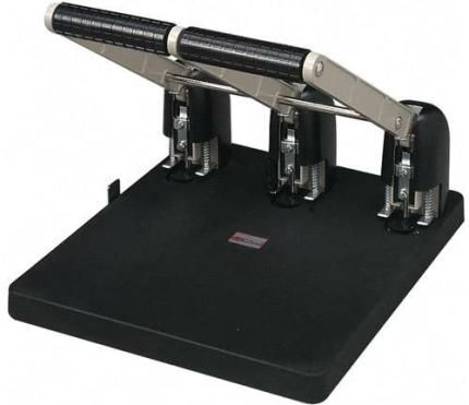 GBC Bates 9801600 Mega Heavy-Duty 3-Hole Punch, Cleanly punches up