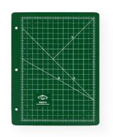 Alvin GBM0811H GBM Series Green/Black Professional Self-Healing Cutting Mat For 3-Ring Binders; Same professional quality and 3mm thickness as other Alvin mats but these include holes for fitting conveniently into 3-ring binders; 8.5" x 11"; WARNING: This product contains diisononyl phthalate, known to the State of California to cause cancer; For more information, go to - www.P65Warnings.ca.gov; UPC 088354802129 (ALVINGBM0811H ALVIN-GBM0811H GBM-SERIES-GBM0811H CRAFTS HOME OFFICE) 