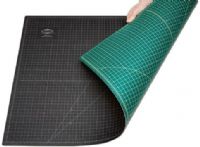 Alvin GBM12824 Cutting Mat 18 x 24 in, Green/Black, Professional Quality, Self-healing, reversible, non-glare surface is 3mm thick and extra durable, Designed for both rotary knives and straight utility knives, Will not dull blades, Printed grid pattern includes guide lines for 45 and 60 angles and 1/2
