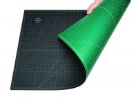 Alvin GBM1824 Professional Cutting Mats, Mat sizes 24" x 36", 30" x 42" and 36" x 48" include internal horizontal and vertical graduated hash marks, Non-stick surface is impervious to abrasions and liquid spills, Black on one side Green on the other, Hanging hole for convenient storage, Printed grid pattern includes guide lines for 45° and 60° angles and ½" grid lines, UPC 088354950561 (GBM1824 GBM-1824 GBM 1824) 
