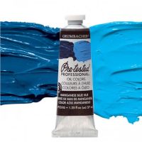 Grumbacher GBP131GB Pre-Tested Artists' Oil Color Paint 37ml Manganese Blue; The Paint comes with rich, creamy texture combined with a wide range of vibrant colors; Each color is comprised of pure pigments and refined linseed oil, tested several times throughout the manufacturing process; The result is consistently smooth, brilliant color with excellent performance and permanence; Dimensions 3.25" x 1.25" x 4"; Weight 0.42 lbs; UPC 014173399342 (GRUMBACHER-GBP131GB PRE-TESTED-GBP131GB PAINT) 