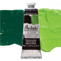 Grumbacher GBP166GB Pre-Tested Artists' Oil Color Paint 37ml Prussian Green; The Paint comes with rich, creamy texture combined with a wide range of vibrant colors; Each color is comprised of pure pigments and refined linseed oil, tested several times throughout the manufacturing process; The result is consistently smooth, brilliant color with excellent performance and permanence; Dimensions 3.25" x 1.25" x 4"; Weight 0.42 lbs; UPC 014173353290 (GRUMBACHER-GBP166GB PRE-TESTED-GBP166GB PAINT) 