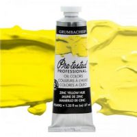 Grumbacher GBP249GB Pre-Tested Artists' Oil Color Paint 37ml Zinc Yellow Hue; The Paint comes with rich, creamy texture combined with a wide range of vibrant colors; Each color is comprised of pure pigments and refined linseed oil, tested several times throughout the manufacturing process; The result is consistently smooth, brilliant color with excellent performance and permanence; Dimensions 3.25" x 1.25" x 4"; Weight 0.42 lbs; UPC 014173353573 (GRUMBACHER-GBP249GB PRE-TESTED-GBP249GB PAINT) 