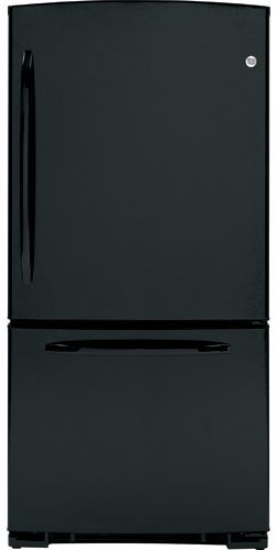 GE General Electric GBSC0HCXBB Bottom-Freezer Refrigerator, 20.3 Cu. Ft. Total, 14.1 Cu. Ft. Fresh Food, 6.2 Cu. Ft. Freezer, 3 Glass Cabinet Shelves, 2 Split, 1 Full-Width Adjustable Shelves, 2 Clear Vegetable/Fruit Crispers, Clear Snack Drawer, Dual BrightSpace Interior Lighting, Dual Quiet Design, 1 Full-Width Full Slide-Out Wire Baskets, 1 Full-Width Wire Compartment Shelves, Black Color (GBSC0HCXBB GBSC0HCX-BB GBSC0HCX BB GBSC0HCX GBSC 0HCX GBSC0HCX)