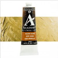 Grumbacher GBT24411 Academy Oil Paint, 150 ml, Yellow Ochre; Quality oil paint produced in the tradition of the old masters; Features an ASTM lightfast; The wide range of rich, vibrant colors has been popular with artists for generations; 150ml tube; Transparency rating: T=transparent; Dimensions 2.00" x 2.00" x 6.00"; Weight 0.42 lbs; UPC 014173354051 (GRUMBACHER-GBT24411 ACADEMY-GBT24411 GBT24411 OIL-PAINT) 