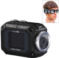 JVC GC-XA1BUS Adixxion Action Camera/Camcorder, Black, 1920 x 1080P Full HD Video with HDMI Output, 1.5" LCD Monitor, Digital Image Stabilizer, 5 Megapixel Digital Stills, 5x Digital Zoom, Super-Wide Lens, Waterproof to a depth of five meters (16.4 feet), Shockproof to withstand a fall from 2 meters (6.5 feet), Dustproof, UPC 046838066627 (GCXA1BUS GC XA1BUS GC-XA1-BUS GC-XA1 BUS GCXA1) 