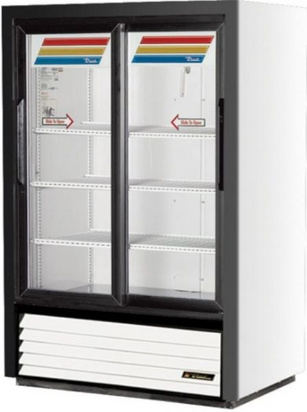 True GDM-33SSL-54-LD Convenience Store Glass Door Merchandiser Refrigerator LED, 36
