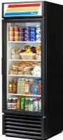 True GDM-23-RC-LD Swing Glass Door Merchandiser Refrigerator LED, 2.4 Amps, Remote Compressor Location, Glass Door Type, 1 Number of Doors, Swing Opening Style, 1 Phase, 4 Shelves, Floor Model Spatial Orientation, Energy efficient, "Low-E" double pane thermal insulated glass, NSF approved aluminum interior with stainless steel floors, Aluminum door frames and positive seal self-closing door (GDM23RCLD GDM-23-RC-LD GDM 23 RC LD) 