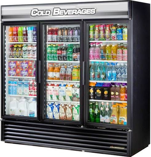 True GDM-72-RC-LD Glass Swing Door Merchandiser Refrigerator LED, 79