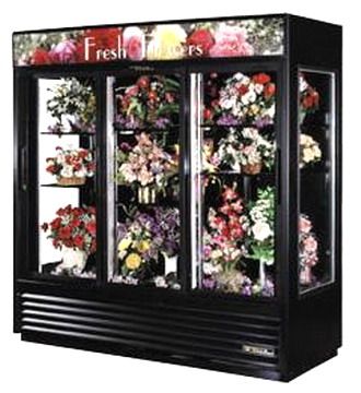 True GEM-72FC; 72 Cu.Ft. Floral Case Refrigerator; 6 Shelves: 3 Swing Doors; Triple pane thermal glass (GEM 72FC GEM72FC GEM 72F GEM72)
