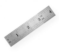 General 1538 Vocational Stainless Steel Ruler 12"; Made of flexible steel with ground edges and a hanging hole at one end; Quick-reading graduations in 16ths, 32nds, and 64ths inches, 1.0mm and 5.0mm on the front and 8ths, 16ths, 32nds, and 64ths on the back; .875" wide; Individually enveloped; Shipping Weight 0.06 lb; Shipping Dimensions 12.00 x 1.25 x 0.1 in; UPC 387283216268 (GENERAL1538 GENERAL-1538 ARCHITECTURE DRAWING) 