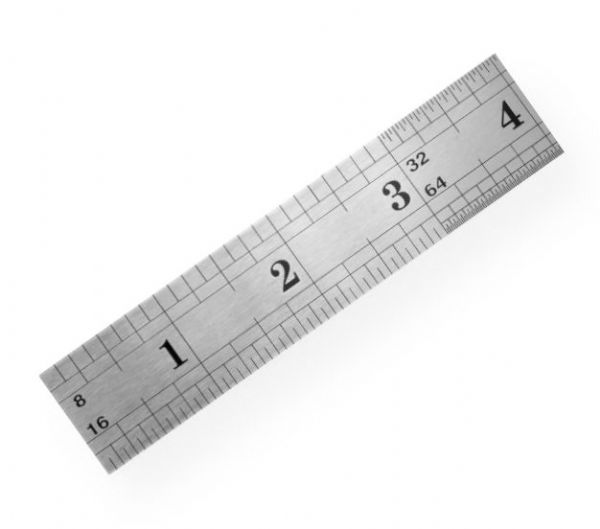 General 1538 Vocational Stainless Steel Ruler 12