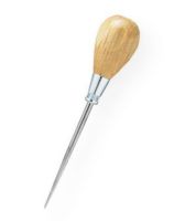 General G818 Deluxe Scratch Awl; Alloy steel blade runs through the handle and is securely fastened to both the plated steel ferrule and the cap; Hardwood fluted handle is contoured for a comfortable grip; Overall length is 6.5" with a 3.5" blade; Shipping Weight 0.15 lb; Shipping Dimensions 1.25 x 2.75 x 8.63 in; UPC 038728240477 (GENERALG818 GENERAL-G818 GENERALS/G818 WOODWORKING CRAFTS) 