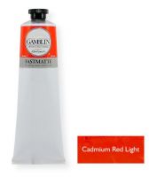 Gamblin GF2140 FastMatte Alkyd Oil Paint, 150 ml Cadmium Red Light; FastMatte colors give painters a palette of alkyd oil colors; Thin layers will be touch-dry and ready to be painted over in 24 hours; UPC 729911221402 (GF-2140 G-F2140 GF2-140 GF21-40 GF214-0 GAMBLIN-GF2140) 