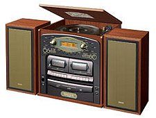 Teac GF-600 Nostalgia Stereo System, 3 CD/AM/FM/Cassette/Turntable Console (GF 600, GF600)
