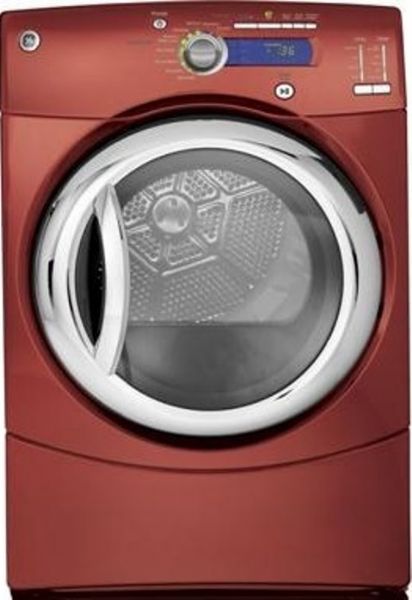 GE General Electric GFDN245GLMV Front Load Gas Dryer with 7.0 cu. ft. Capacity, 27