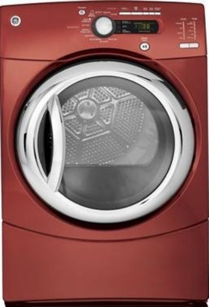 GE General Electric GFDS355GLMV Gas Steam Dryer with 7.5 cu. ft. Capacity, 27