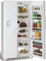 Frigidaire GHSC39EJPW Counter Depth 22.6 Cu. Ft. Side by Side Refrigerator, Pearl White, 7 Button Clean Touch Dispenser, Lighted Dispenser Paddles, 1 Sliding SpillSafe Glass Shelf, 2 Fixed Clear 2-Liter Door Bins, 2 Fixed SpillSafe Glass Shelves, 2 Humidity Controls (GHS-C39EJPW GHSC-39EJPW GHSC39EJP GHSC39EJ GHSC39E) 