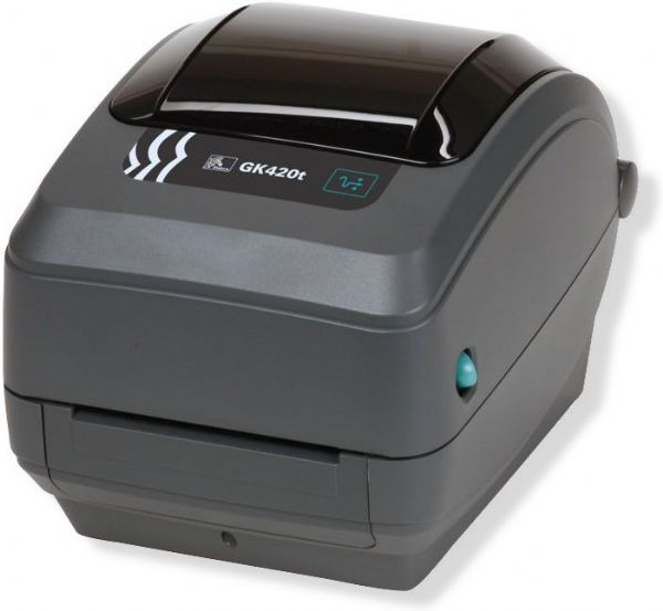 Zebra Technologies GK42-102510-000 Model GK420 Direct Thermal Desktop Printer with USB, Serial and Parallel Ports; Print methods: Thermal transfer or direct thermal; Programming language: EPL and ZPL are standard construction: Dual-wall frame; Tool-less printhead and platen replacement; OpenACCESS for easy media loading; Quick and easy ribbon loading; Auto-calibration of media; UPC 024606557744 (GK42102510000 GK42102510-000 GK42-102510000 GK42-102510-000)