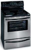 Frigidaire GLEFZ369FC Free-Standing 30" Electric Smoothtop Range with Self Clean Oven, Stainless Steel, 5.4 Cu. Ft. Maxx Capacity Self-Cleaning Oven with Auto-Latch Safety Lock, Smudge-Resistant EasyCare Genuine Stainless Steel (GLEF-Z369FC GLEFZ369-FC GLEFZ369F GLEFZ369) 