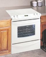 Frigidaire GLES389FS Slide-in 30" Electric Range, White, 4.2 Cu. Ft. Electric Self-Cleaning Oven with Auto-Latch Safety Lock, 3,400W Bake / 2,750W Broil, Convection Roasting Rack, Self-Cleaning System with Speed Clean and Maxx Clean (GLE-S389FS GLES-389FS GLES389 GLES389) 