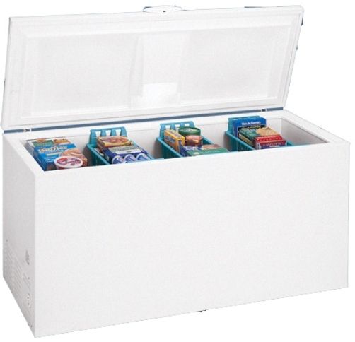 Frigidaire GLFC2528FW Chest Freezer 24.9 cu. ft., Manual Defrost, Adjustable Temperature Control, Electronic Controls, Interior Light, Lock with Pop-Out Key, Manual Defrost with Defrost Drain and Pan, Oil Cooler (GLF-C2528FW GLFC-2528FW GLFC2528F GLFC2528 GLF-C2528)