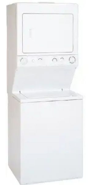 Frigidaire GLGT1031FS Gas Washer/Dryer Laundry Center, White, 3 Agitate / Spin Speed Combinations, 3-Position Water Level Adjustment, Bleach Dispenser, Fabric Softener Dispenser, Heavy Duty 2-Speed 3/4 HP Motor, LoadSaver Super Capacity (GLGT-1031FS GLGT1031-FS GLGT1031F GLGT1031) 