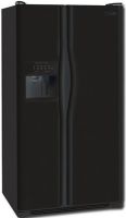 Frigidaire GLHS36EEB Side-by-Side Refrigerator with 5 Button Clean Touch Dispenser, 22.6 Cu. Ft., Black Color, 5 Button Clean Touch Dispenser, 2 Adjustable Clear Gallon Door Bins, 2 Clear Crispers, 2 Fixed Clear 2-Liter Door Bins, 2 Humidity Controls, 3 SpillSafe Glass Shelves, 2 Glass Shelves, 2 Tall Baskets (GLHS-36EEB GLHS 36EEB) 