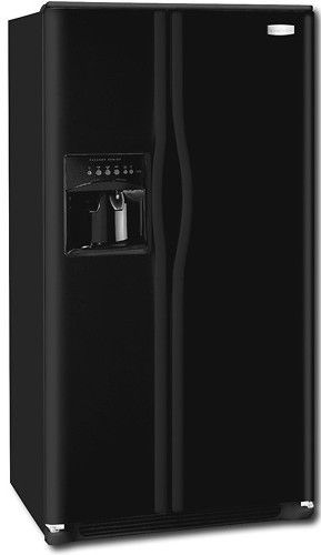 Frigidaire GLHS38EJPB Standard Depth 22.6 Cu. Ft. Side by Side Refrigerator, Pearl Black, UltraSoft Smooth Doors, Color-Coordinated Painted Pro Handles, Color-Coordinated Textured Cabinet, Color-Coordinated Eyebrow / Toe Grill, Quiet Pack, Color-Coordinated Clean touch Dispenser (6 button) (GLH-S38EJPB GLHS-38EJPB GLHS38EJP GLHS38EJ)