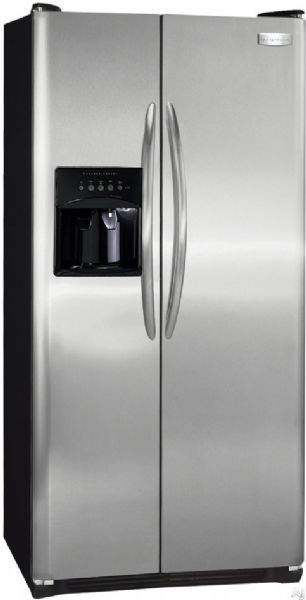 2 door stainless steel fridge