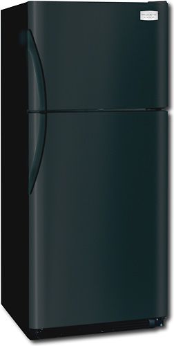 Frigidaire GLHT186JB Standard Depth 18.3 Cu. Ft. Top Mount Freezer Refrigerator, Black, UltraSoft Color-Coordinated Textured Doors, UltraSoft Handles, 1 Fixed White Door Bin, 2 Clear Crispers, 2 Humidity Controls, 4 Adjustable Clear Door Bins, Clear Dairy Door (GLH-T186JB GLHT-186JB GLH T186JB GLHT186J GLHT186)