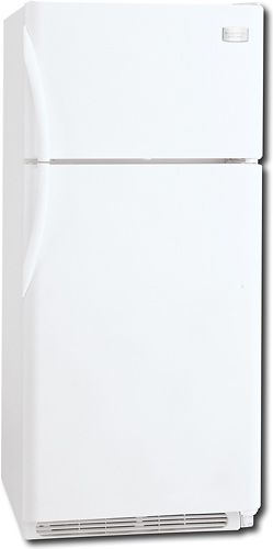 Frigidaire GLHT186JPW Standard Depth 18.3 Cu. Ft. Top Mount Freezer Refrigerator, White, UltraSoft Handles, UltraSoft Smooth Doors, 1 Fixed White Door Bin, 2 Humidity Controls, 4 Adjustable Clear Door Bins, 4 Half-Width Cantilevered SpillSafe Glass Shelves (1 Sliding), Clear Crispers (GLH-T186JPW GLHT-186JPW GLHT186JP GLHT186J)